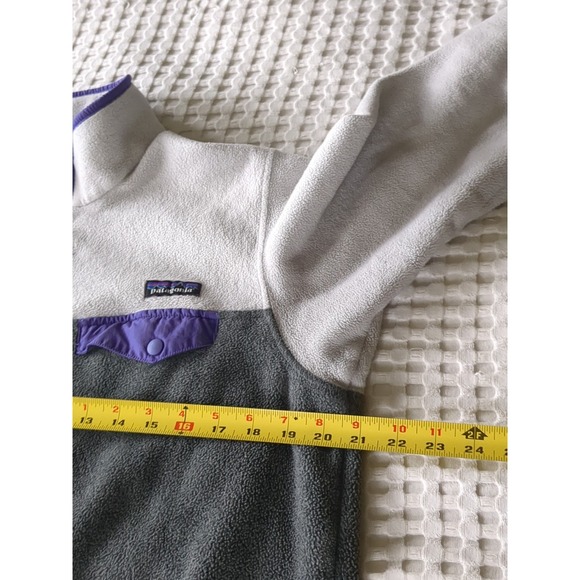 Patagonia Synchilla Snap T Full Zip Fleece Jacket Women's Size Large Color Block - Picture 7 of 13